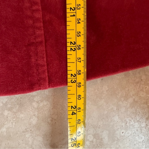 Moschino Red Velvet Classic 2 Button Blazer Notched Lapel Womens Size 10 - Picture 11 of 15